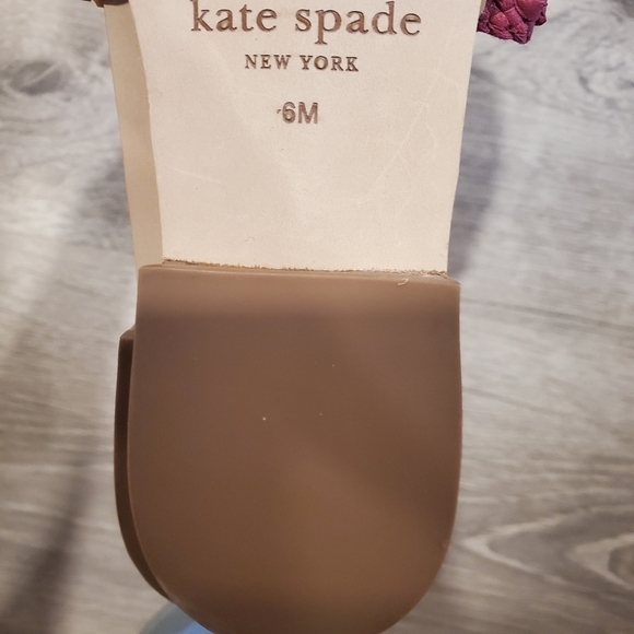 NEW KATE SPADE Berlin Pink Woven Slides Sandals - Picture 2 of 2